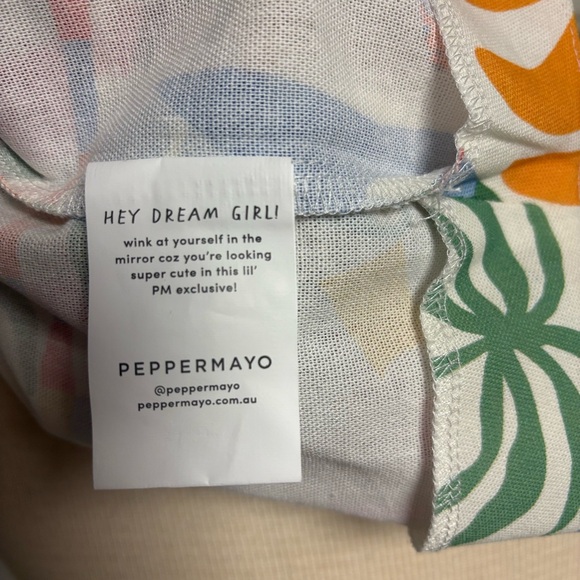 Peppermayo Mini Skirt sz6 At First Light Linen Wrap Summer Palm Beach Coastal - Picture 9 of 9